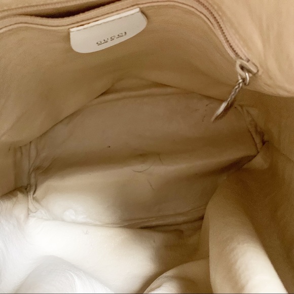 ❤️Gucci White Patent Bamboo Sling Bag - Picture 6 of 8